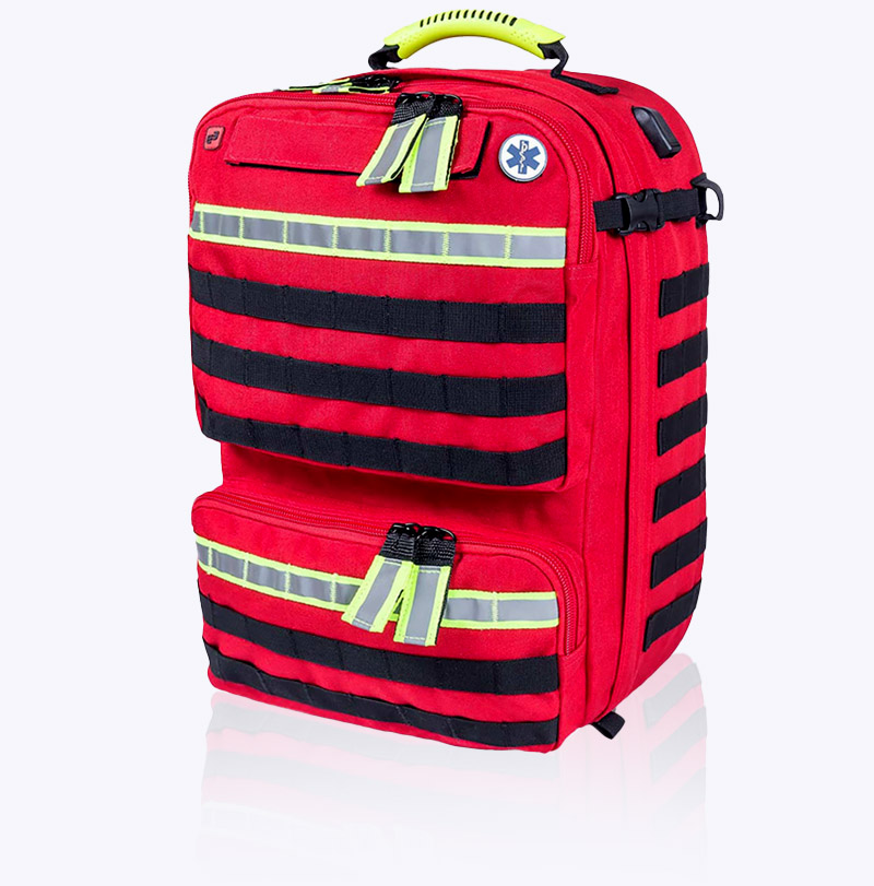 Elite Bags Parameds bag red front angle left